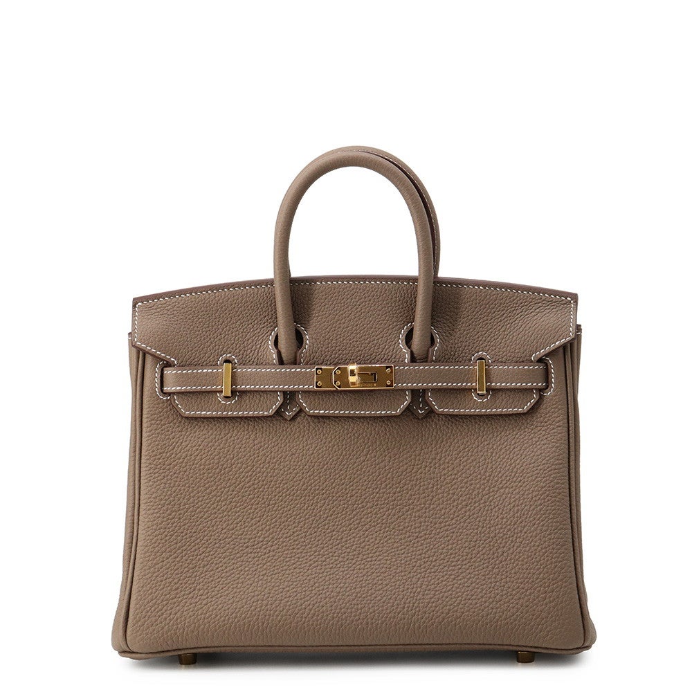 エルメス バーキン25 エトゥープ/ゴールド金具 トゴ G刻印 HERMES