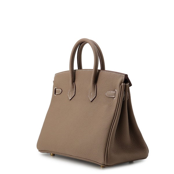 エルメス バーキン25 エトゥープ/ゴールド金具 トゴ G刻印 HERMES Birkin ハンドバッグ
