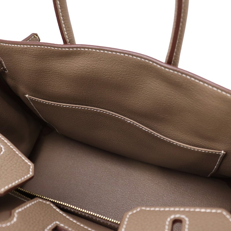 エルメス バーキン25 エトゥープ/ゴールド金具 トゴ G刻印 HERMES Birkin ハンドバッグ