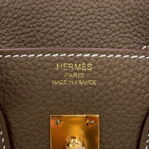 エルメス バーキン25 エトゥープ/ゴールド金具 トゴ G刻印 HERMES Birkin ハンドバッグ