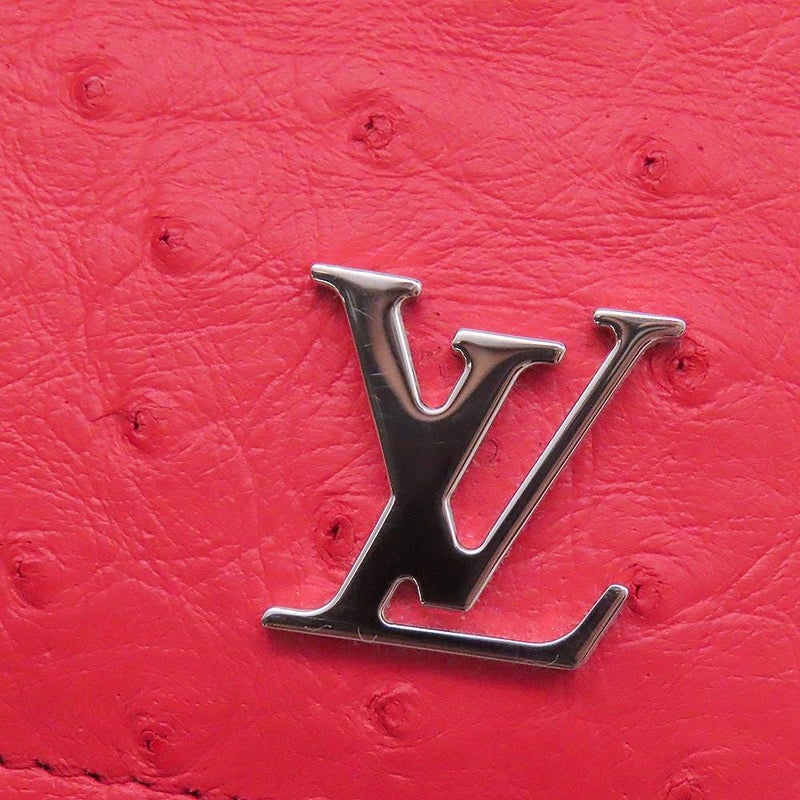 ルイヴィトン 二つ折り財布 オーストリッチ ポルトフォイユ・ミュルティプル LOUIS VUITTON 財布