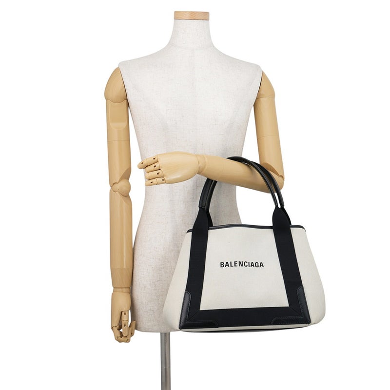 バレンシアガ トートバッグ ネイビーカバス S ポーチ付 339933 BALENCIAGA