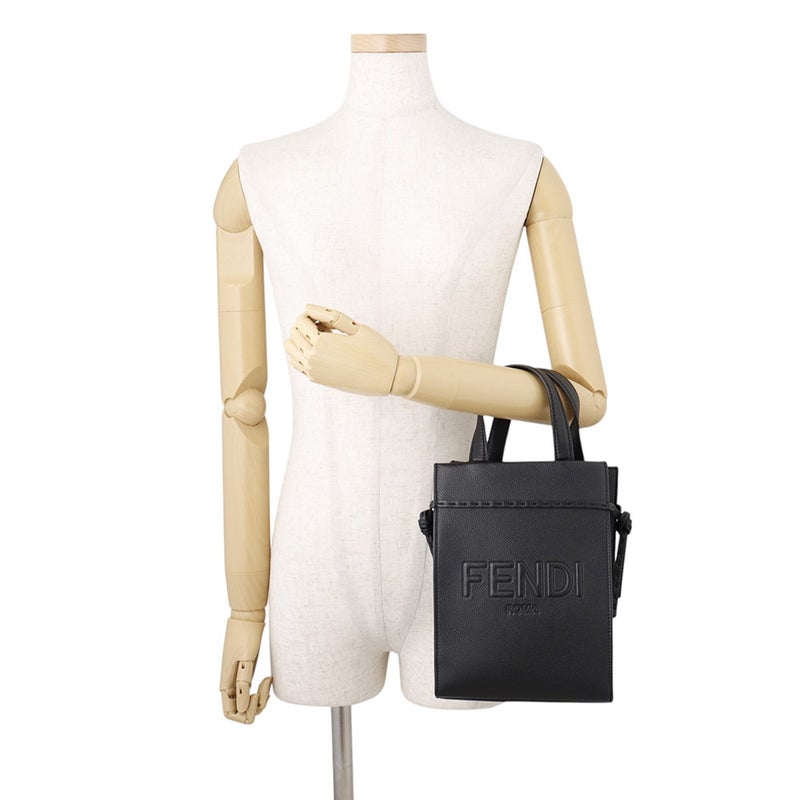 フェンディ ハンドバッグ ゴートゥショッパー スモール 7VA584 FENDI 2way ショルダーバッグ 黒