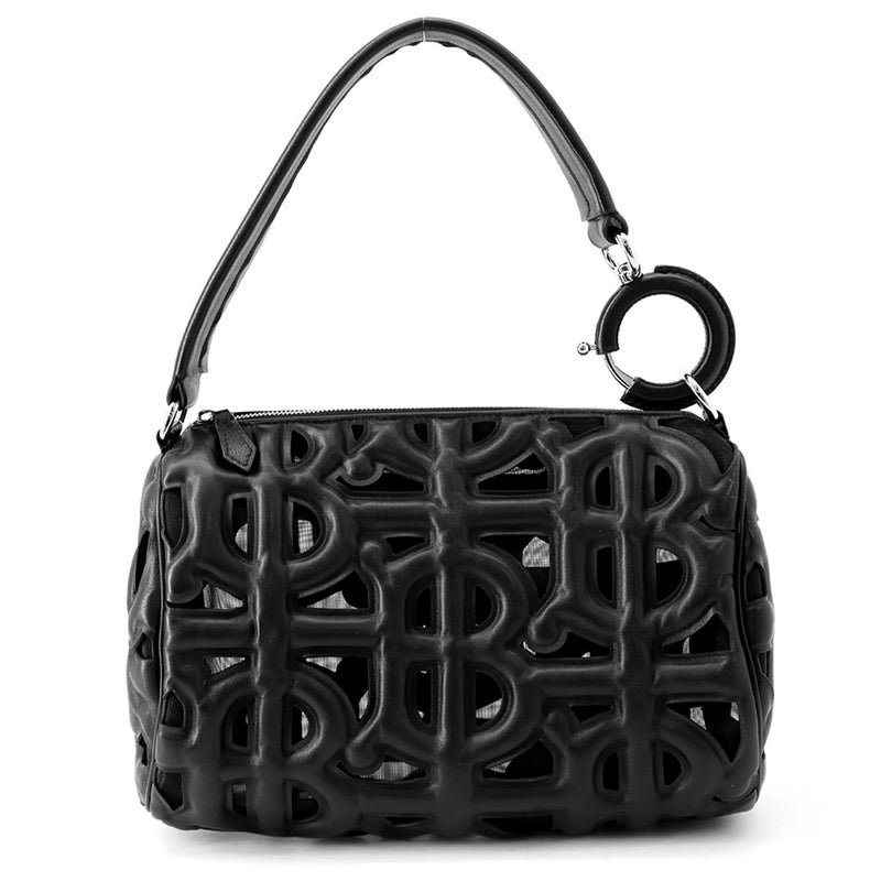 バーバリー ハンドバッグ ロンビ バッグ ラムスキン メッシュ 8053369 BURBERRY 黒