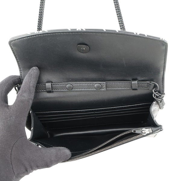 バレンシアガ チェーンショルダーバッグ ロゴ 561507 BALENCIAGA バッグ 斜め掛け チェーンウォレット 財布 黒