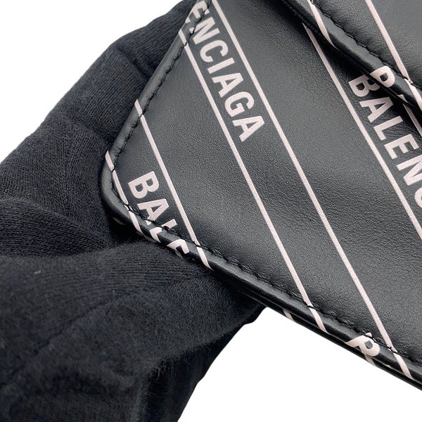 バレンシアガ チェーンショルダーバッグ ロゴ 561507 BALENCIAGA バッグ 斜め掛け チェーンウォレット 財布 黒