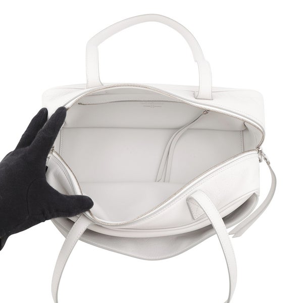 バレンシアガ ショルダーバッグ ボウリングバッグ スモール カーフレザー BALENCIAGA バッグ 白