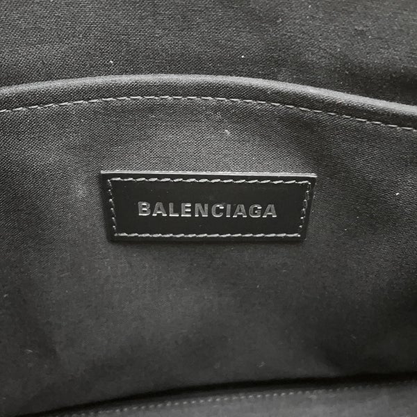 バレンシアガ ハンドバッグ ハードウェア キャンバス レザー 671402 BALENCIAGA 2way ショルダー 黒