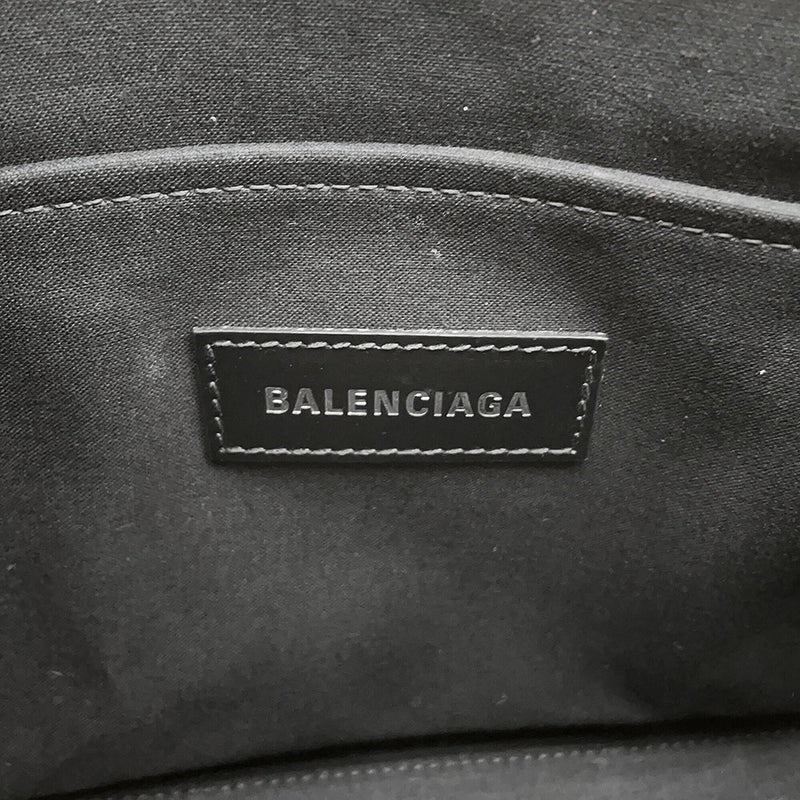バレンシアガ ハンドバッグ ハードウェア キャンバス レザー 671402 BALENCIAGA 2way ショルダー 黒