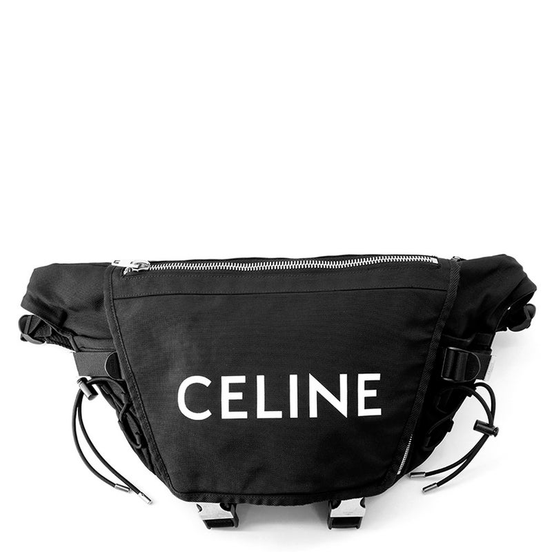 セリーヌ ボディバッグ トレッキング スモール ベルトバッグ キャンバス 116362DMT CELINE メンズ 黒