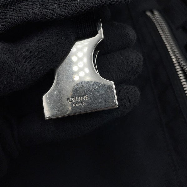 セリーヌ ボディバッグ トレッキング スモール ベルトバッグ キャンバス 116362DMT CELINE メンズ 黒