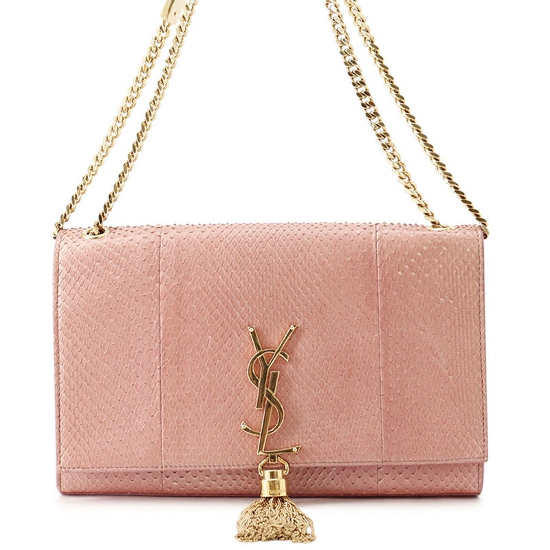 サンローランパリ チェーンショルダーバッグ タッセル パイソン 354119 SAINT LAURENT PARIS バッグ