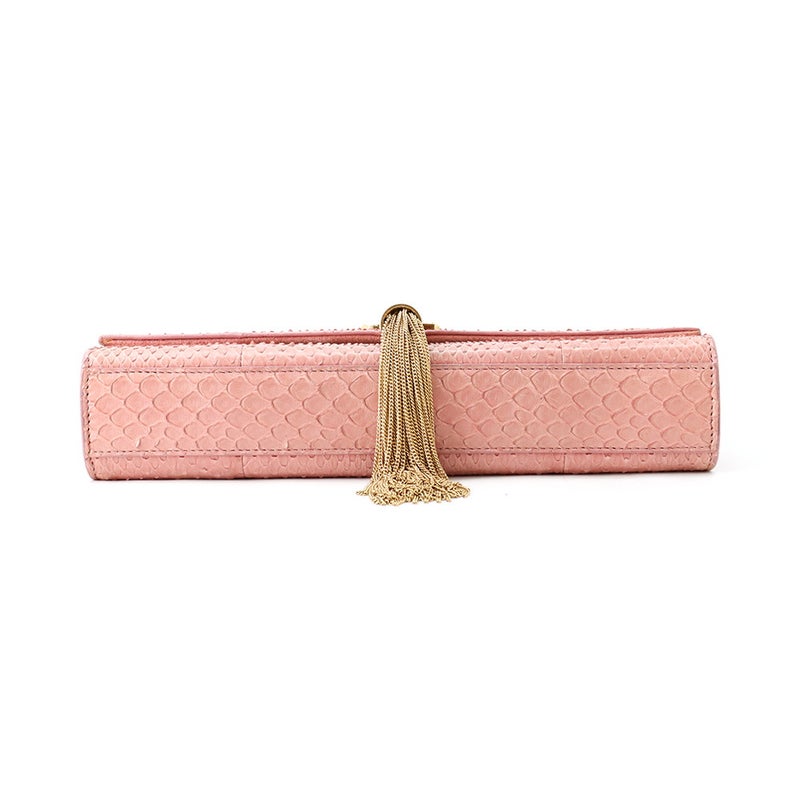 サンローランパリ チェーンショルダーバッグ タッセル パイソン 354119 SAINT LAURENT PARIS バッグ