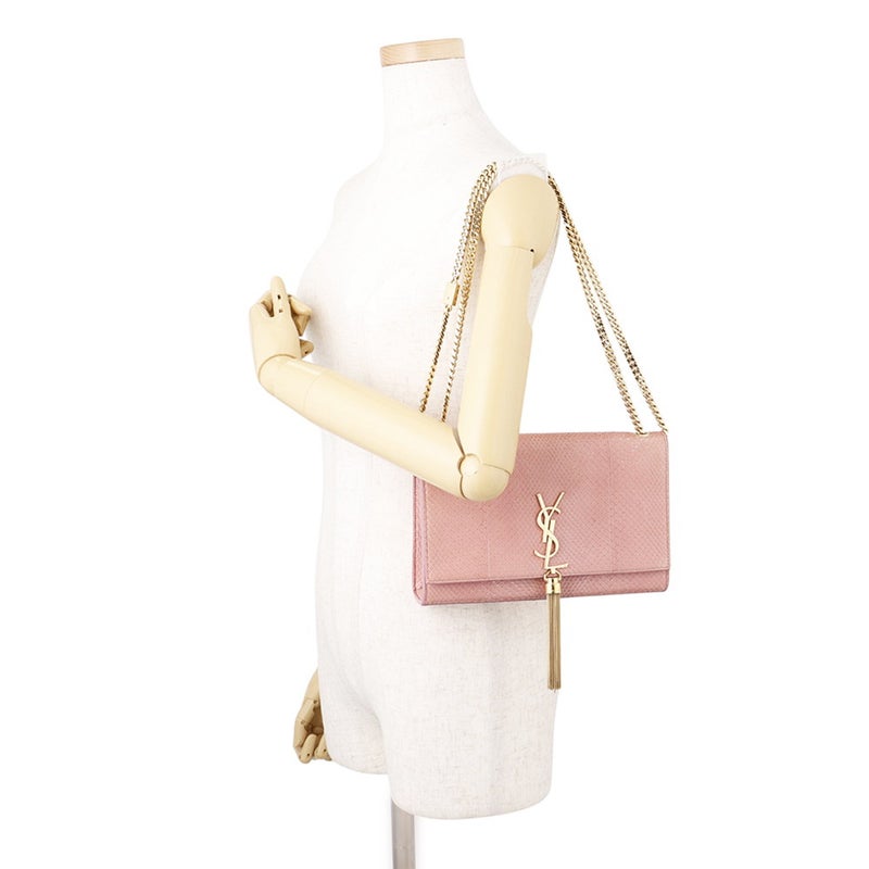 サンローランパリ チェーンショルダーバッグ タッセル パイソン 354119 SAINT LAURENT PARIS バッグ