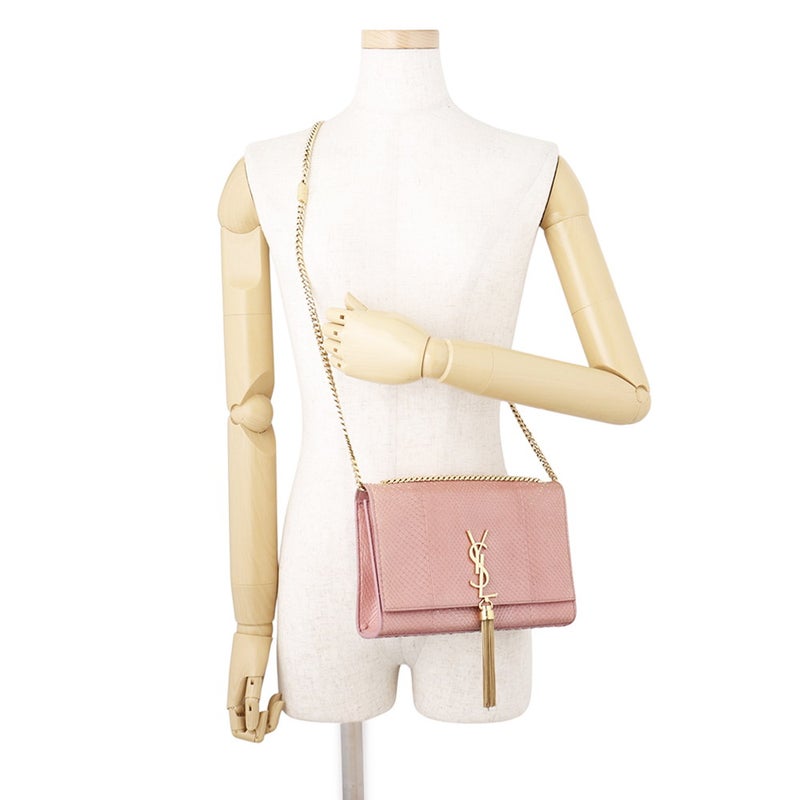 サンローランパリ チェーンショルダーバッグ タッセル パイソン 354119 SAINT LAURENT PARIS バッグ