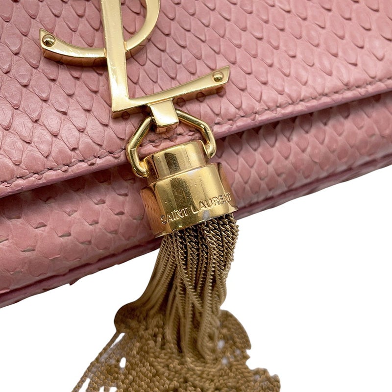 サンローランパリ チェーンショルダーバッグ タッセル パイソン 354119 SAINT LAURENT PARIS バッグ