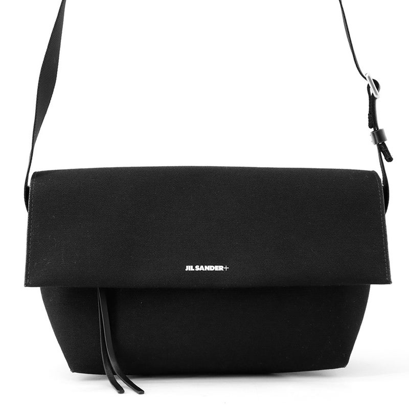 ジルサンダー ショルダーバッグ ユーティリティ クロスボディ ミディアム キャンバス J42wg0004 JIL SANDER バッグ 黒