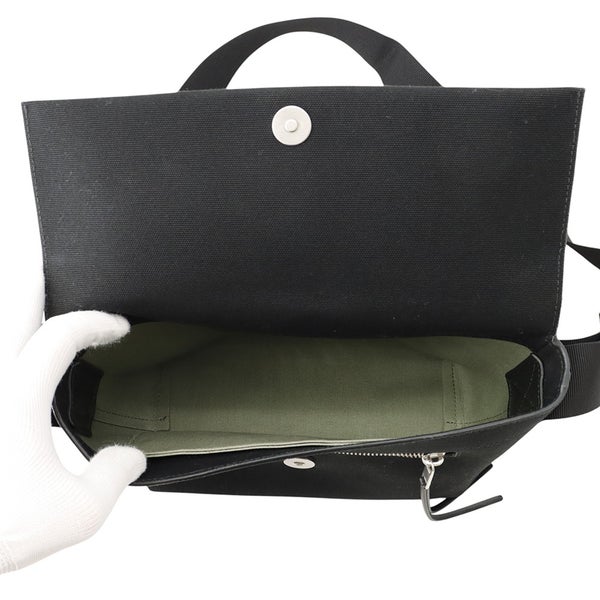 ジルサンダー ショルダーバッグ ユーティリティ クロスボディ ミディアム キャンバス J42wg0004 JIL SANDER バッグ 黒