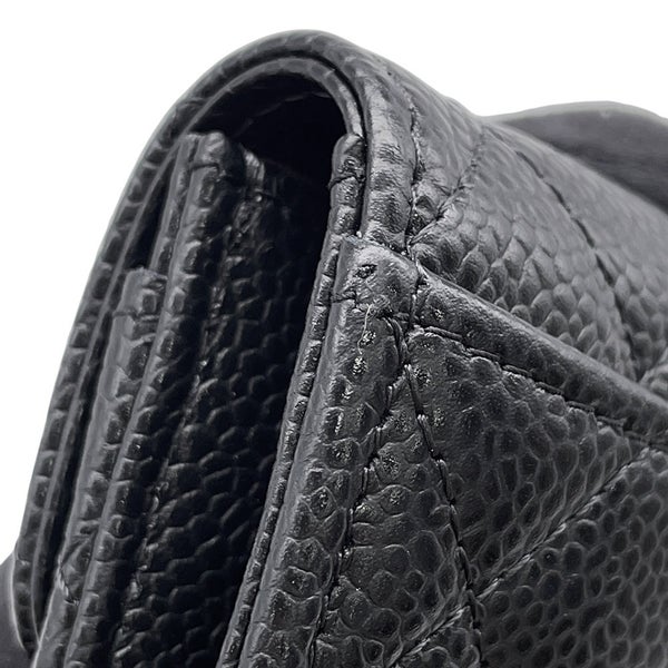 シャネル カードケース マトラッセ クラシックカードケース ココマーク キャビアスキン AP0214 CHANEL 名刺入れ 黒