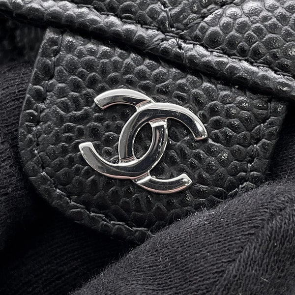 シャネル カードケース マトラッセ クラシックカードケース ココマーク キャビアスキン AP0214 CHANEL 名刺入れ 黒