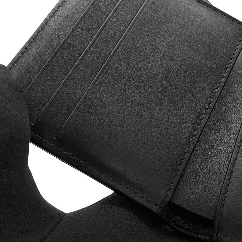 シャネル 三つ折り財布 ボーイシャネル ココマーク マトラッセ ウォレット キャビアスキン A80734 CHANEL 財布 黒