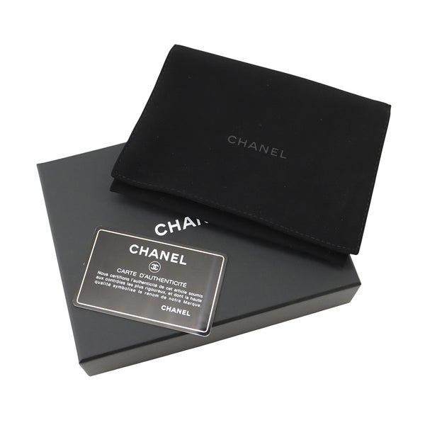 シャネル 三つ折り財布 ボーイシャネル ココマーク マトラッセ ウォレット キャビアスキン A80734 CHANEL 財布 黒