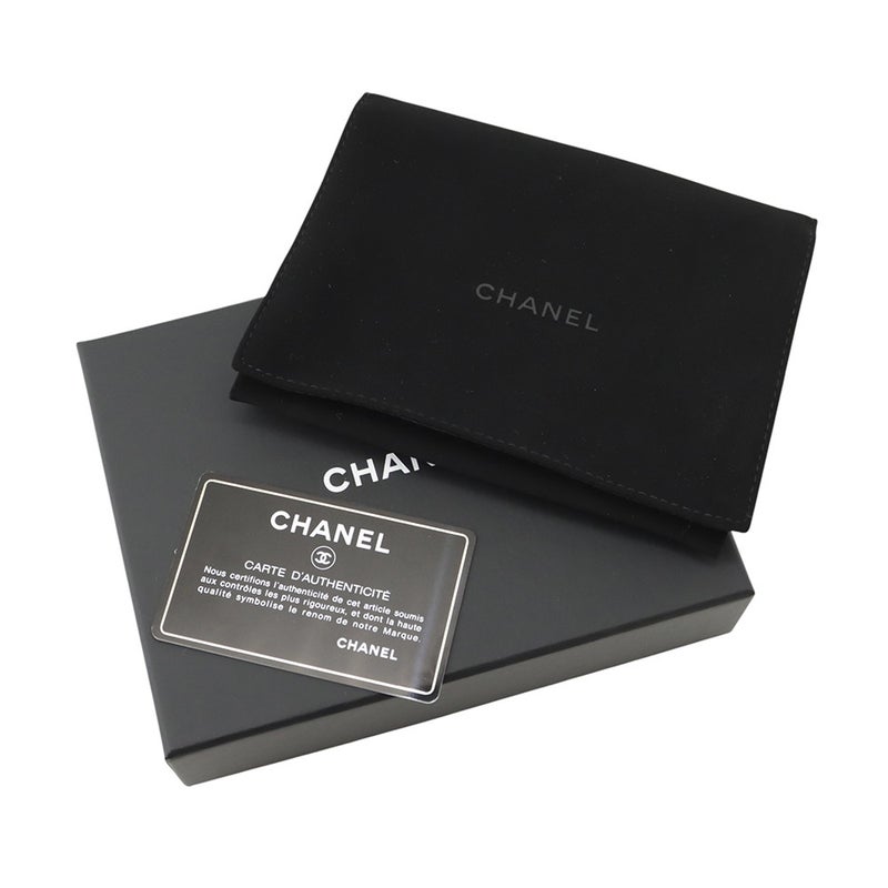 シャネル 三つ折り財布 ボーイシャネル ココマーク マトラッセ ウォレット キャビアスキン A80734 CHANEL 財布 黒