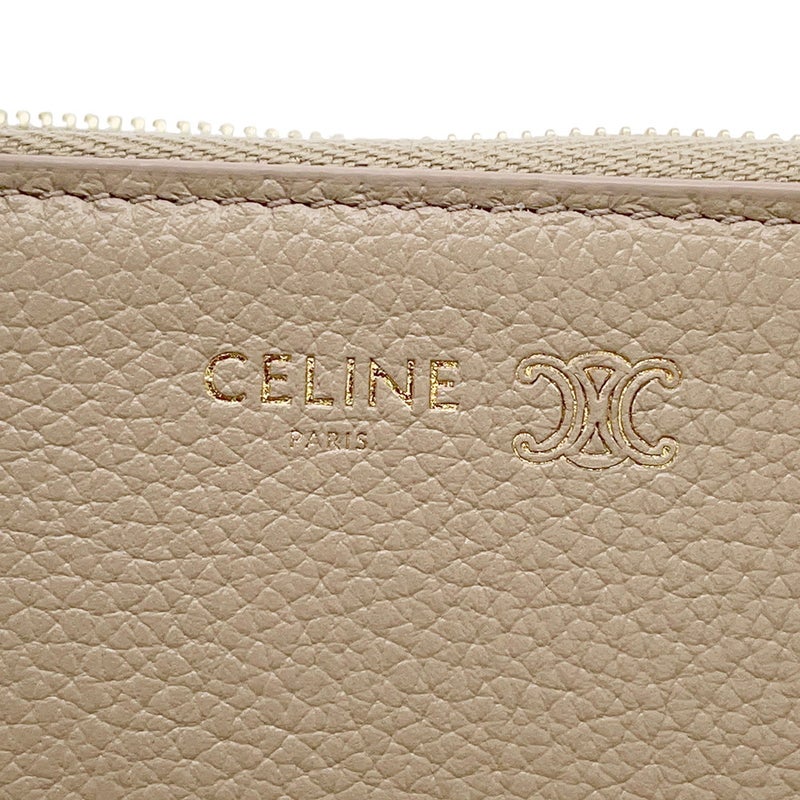 セリーヌ カードケース ジップ付きロングカードホルダー トリオンフ レザー L10082O54.03TU CELINE 財布