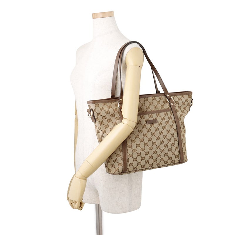 グッチ トートバッグ GGキャンバス/レザー 388929 GUCCI バッグ アウトレット品