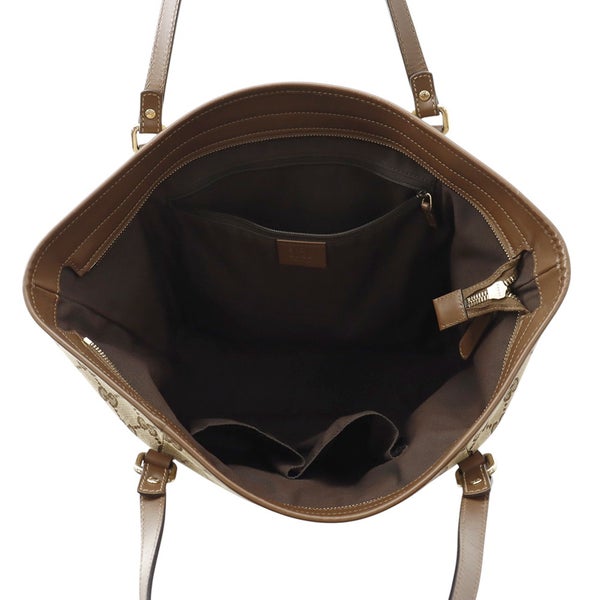 グッチ トートバッグ GGキャンバス/レザー 388929 GUCCI バッグ アウトレット品