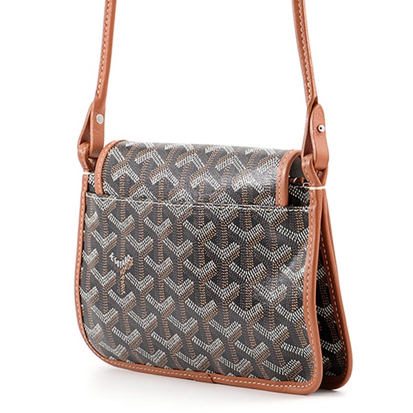 ゴヤール ショルダーバッグ プリュメ ポーチウォレット PVC PLUMETPMLTY01CL03P GOYARD 黒 ヘリンボーン