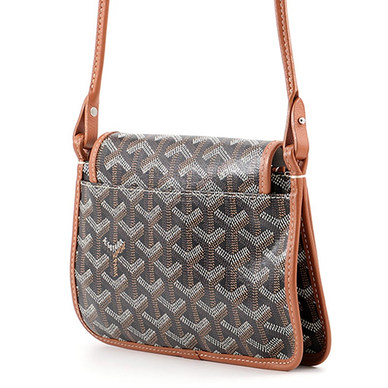 ゴヤール ショルダーバッグ プリュメ ポーチウォレット PVC PLUMETPMLTY01CL03P GOYARD 黒 ヘリンボーン