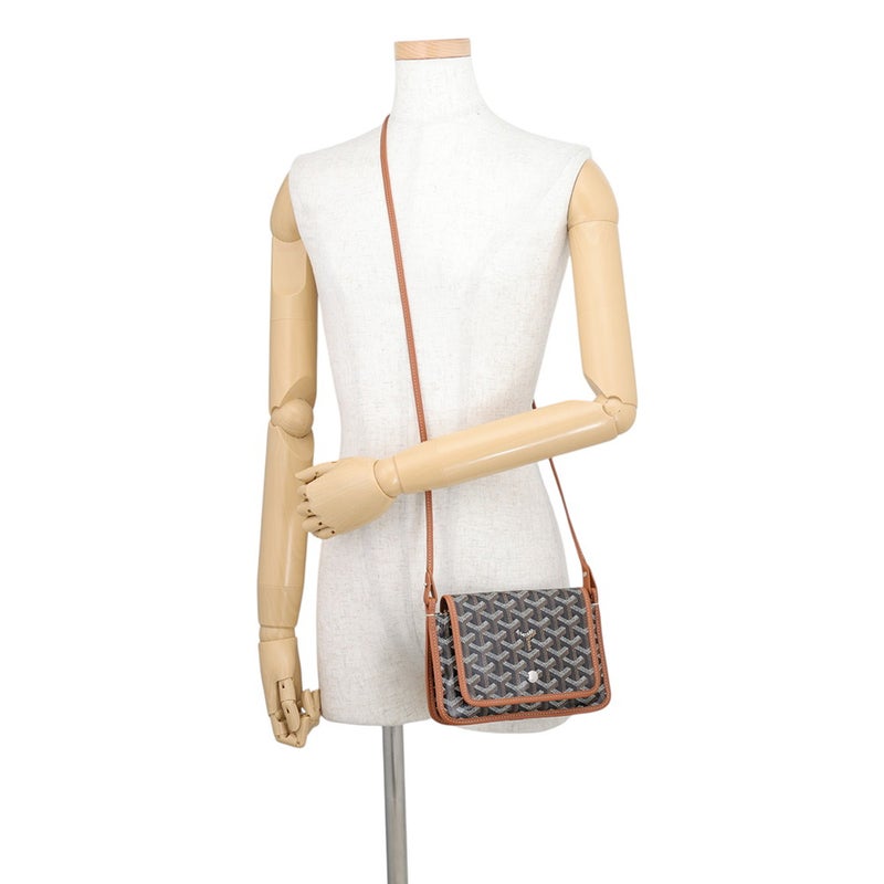ゴヤール ショルダーバッグ プリュメ ポーチウォレット PVC PLUMETPMLTY01CL03P GOYARD 黒 ヘリンボーン