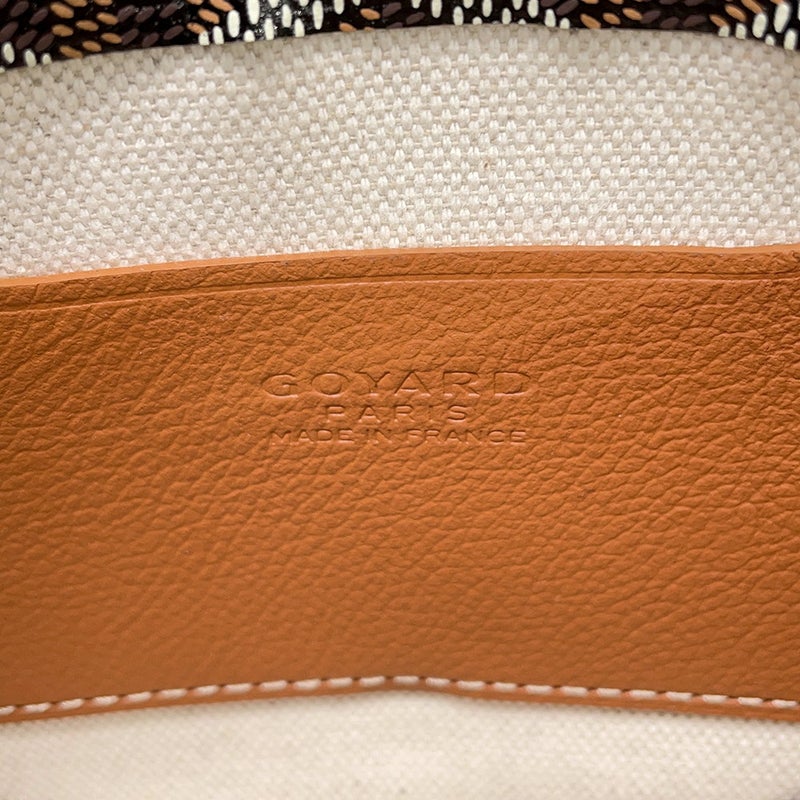 ゴヤール ショルダーバッグ プリュメ ポーチウォレット PVC PLUMETPMLTY01CL03P GOYARD 黒 ヘリンボーン