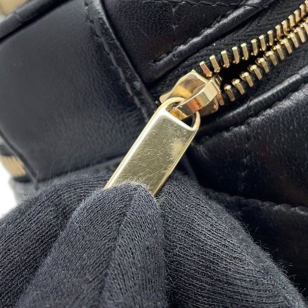 シャネル ハンドバッグ ミニ バニティバッグ マトラッセ ココマーク ラムスキン AP2729 CHANEL 黒
