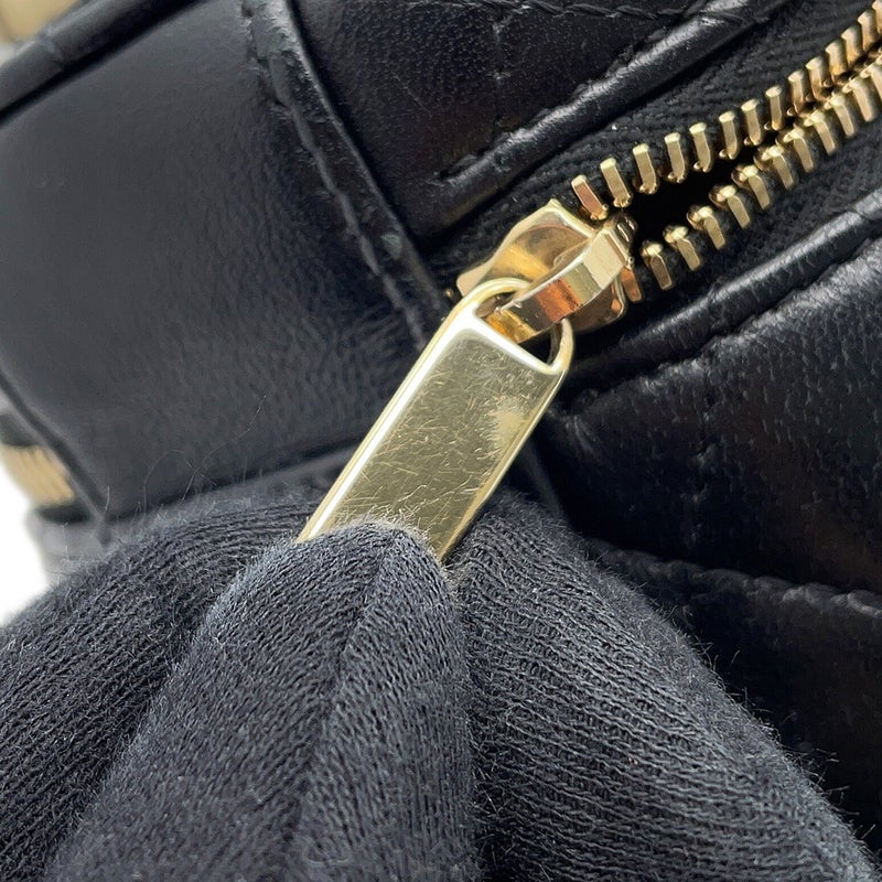 シャネル ハンドバッグ ミニ バニティバッグ マトラッセ ココマーク ラムスキン AP2729 CHANEL 黒