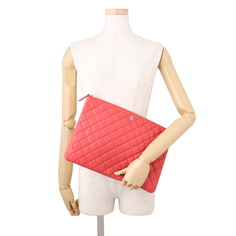 シャネル クラッチバッグ マトラッセ ココマーク キャビアスキン A82552 CHANEL バッグ ポーチ