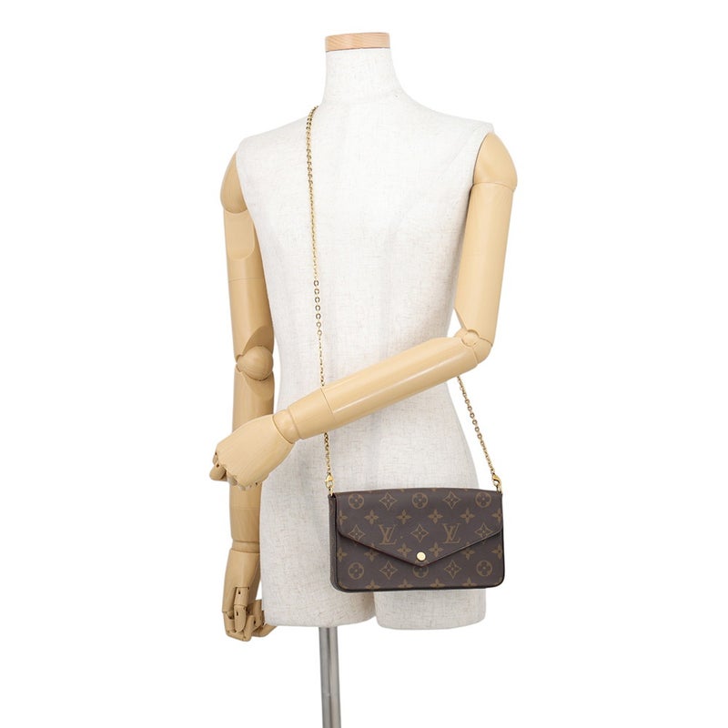 ルイヴィトン チェーンウォレット モノグラム ポシェット・フェリシー M81896 LOUIS VUITTON ショルダーバッグ