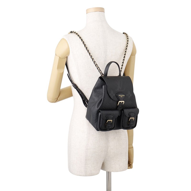 ルイヴィトン リュックサック モノグラム・アンプラント バックアップ M47072 LOUIS VUITTON バックパック 黒 ブラック バッグ