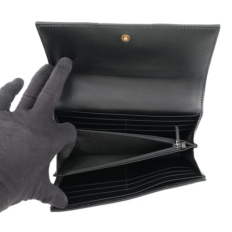 グッチ 長財布 GGマーモント コンチネンタルウォレット レザー 443436 GUCCI 財布 黒
