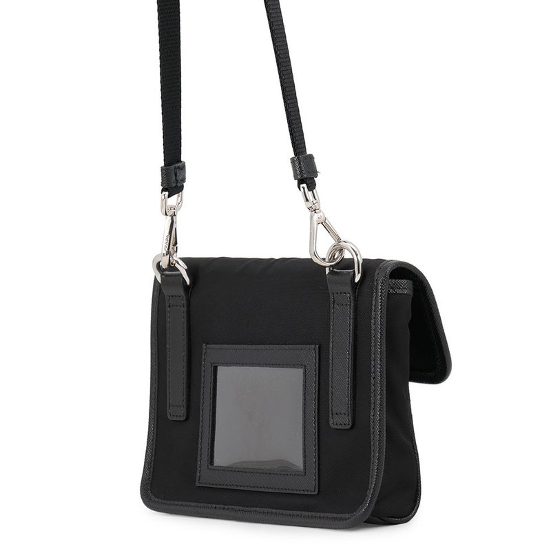 プラダ フォンホルダー サフィアーノ スマートフォンケース ナイロン 2ZH108 PRADA スマホケース 黒