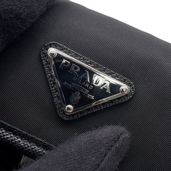 プラダ フォンホルダー サフィアーノ スマートフォンケース ナイロン 2ZH108 PRADA スマホケース 黒