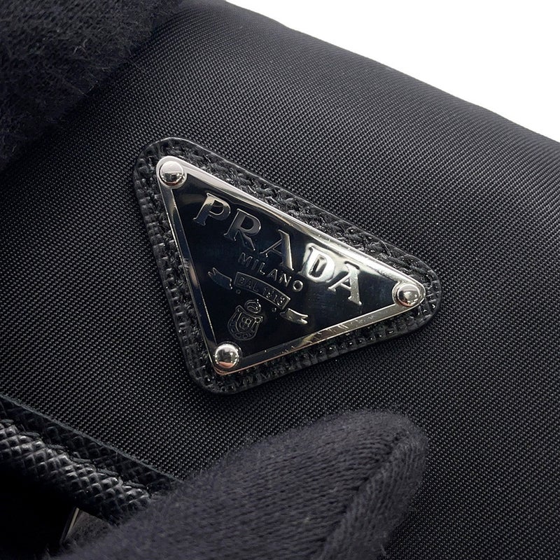 プラダ フォンホルダー サフィアーノ スマートフォンケース ナイロン 2ZH108 PRADA スマホケース 黒