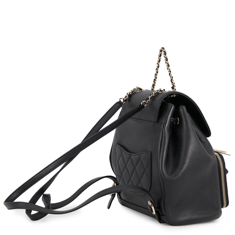 シャネル リュック マトラッセ ココマーク バックパック キャビアスキン A93748 CHANEL バッグ リュックサック 黒