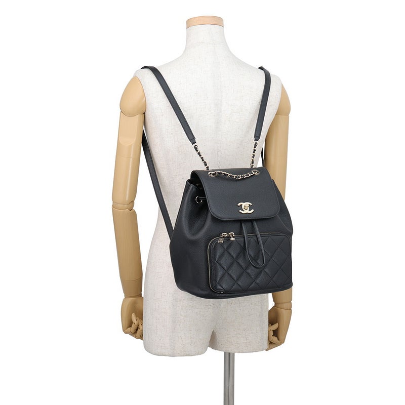 シャネル リュック マトラッセ ココマーク バックパック キャビアスキン A93748 CHANEL バッグ リュックサック 黒