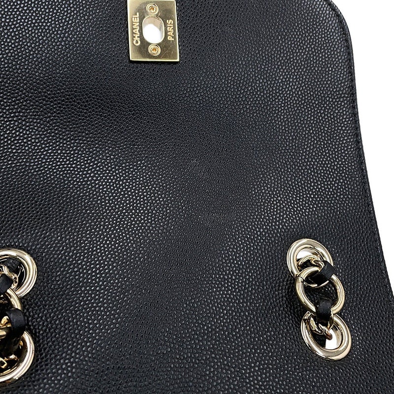 シャネル リュック マトラッセ ココマーク バックパック キャビアスキン A93748 CHANEL バッグ リュックサック 黒