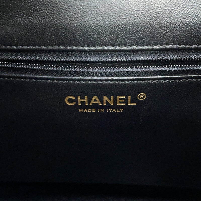 シャネル リュック マトラッセ ココマーク バックパック キャビアスキン A93748 CHANEL バッグ リュックサック 黒