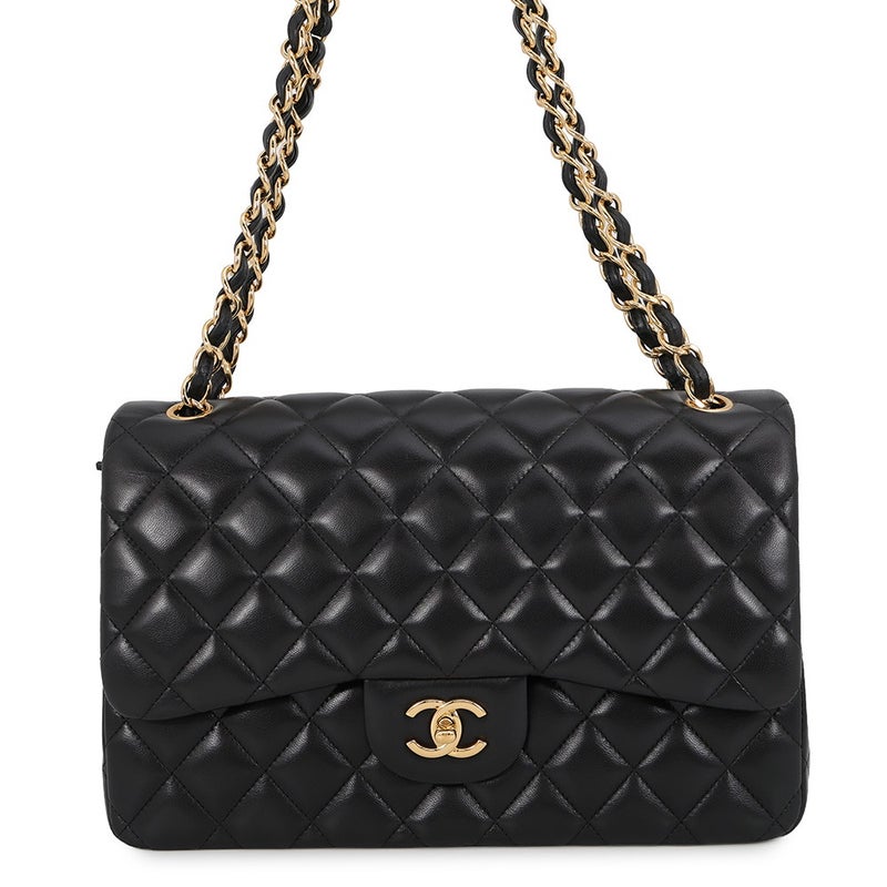 シャネル チェーンショルダーバッグ マトラッセ30 ココマーク ラムスキン A58600 CHANEL 黒