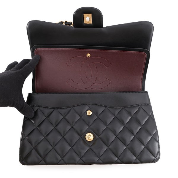シャネル チェーンショルダーバッグ マトラッセ30 ココマーク ラムスキン A58600 CHANEL 黒