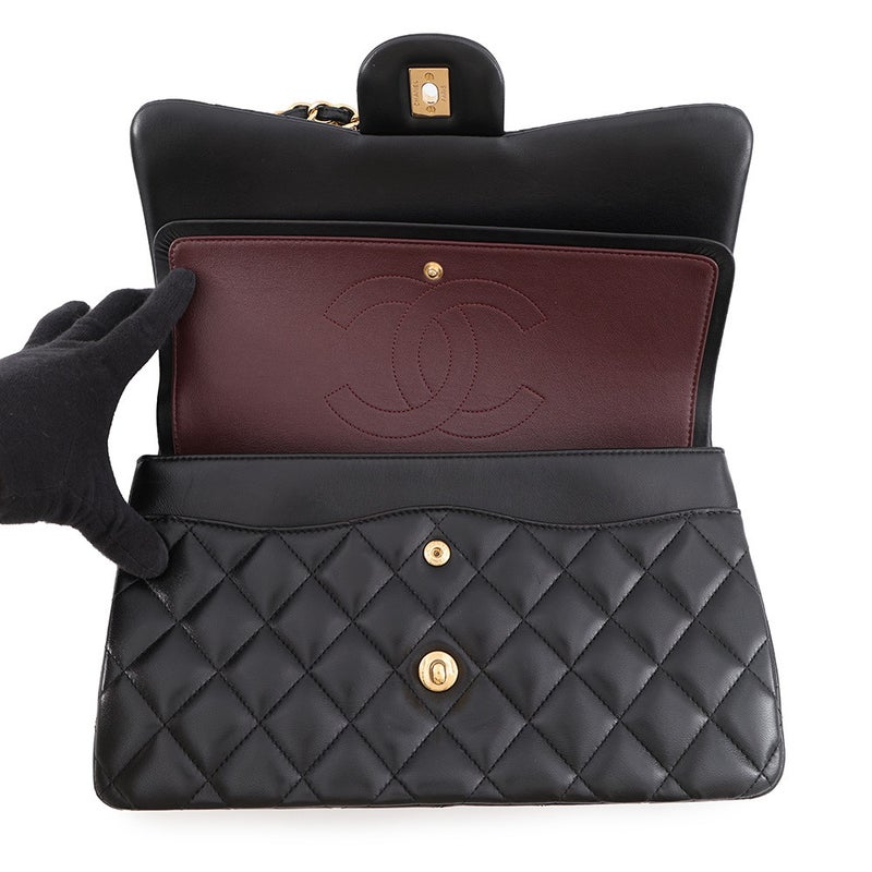 シャネル チェーンショルダーバッグ マトラッセ30 ココマーク ラムスキン A58600 CHANEL 黒